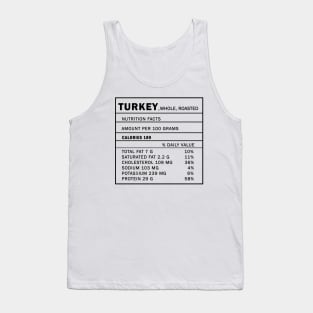 Roast Turkey - Nutrition Facts Tank Top